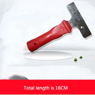 16cm Нержавеющая сталь ручной краски плитки полы скребок для удаления с лезвием чистящие инструменты - Цвет: 16cm