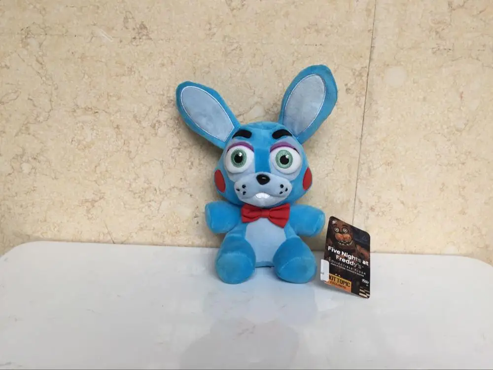blue Новые игрушки! 18 см FNAF медведь лисица мягкие игрушки мультфильм фильм пять ночей у фредди плюшевый игрушки подарки для детей - Цвет: blue