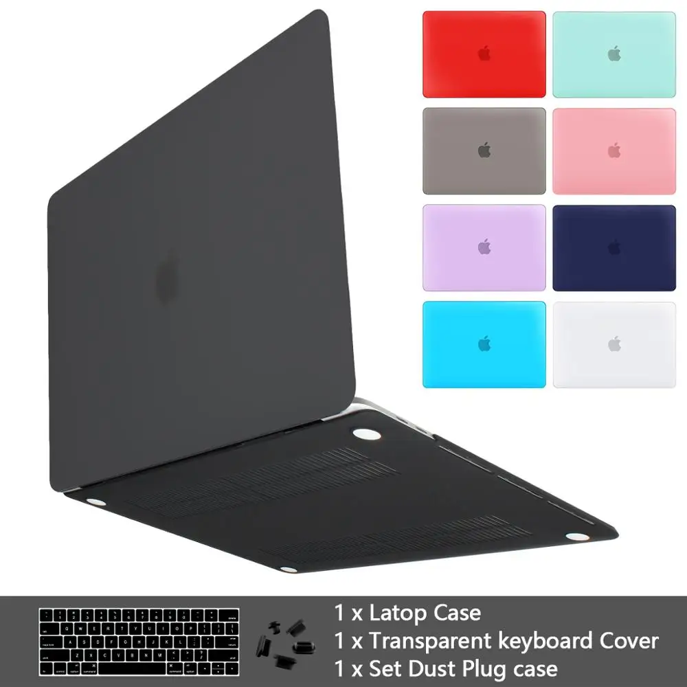 Премиум матовый чехол для MacBook Air 11 12 дюймов, рукав для ноутбука Macbook Pro 13 15 Touch Bar Touch ID+ чехол для клавиатуры