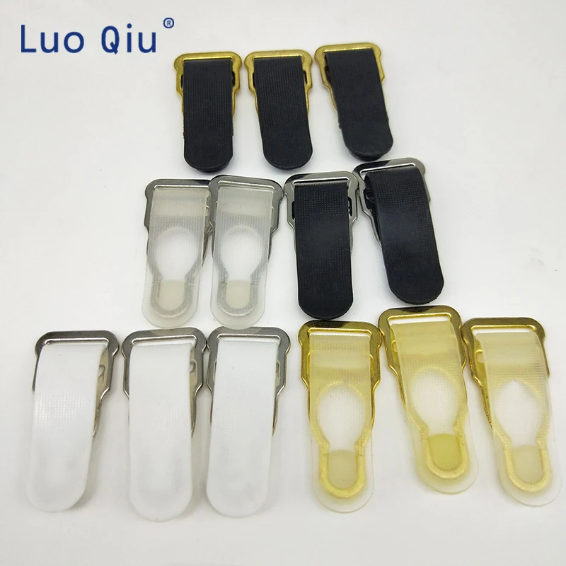 

Sexy underwear accessories Nickel plated alloy suspender clip garter belt clip Zinc alloy+rubber 30pcs/lot 1.4cm