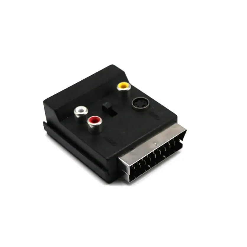Переключаемый адаптер SCART для разъема с S Video + 3rca_kxl0817|s-video to rca|scart s-videos-video rca |