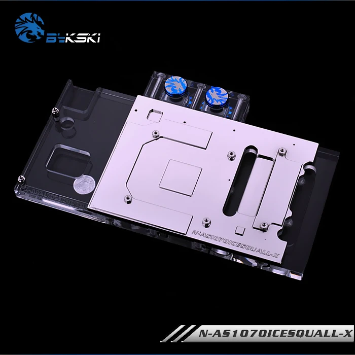 Bykski N AS1070ICESQUALL X GPU блок водяного охлаждения для ASUS GTX1060 1070|water cooling block|cooling blockgpu water