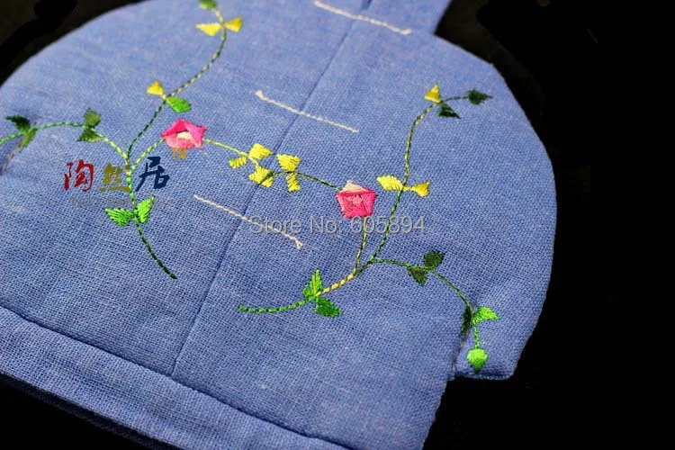 Креативные подарочные пакеты с вышивкой для одежды ювелирных изделий кисточки