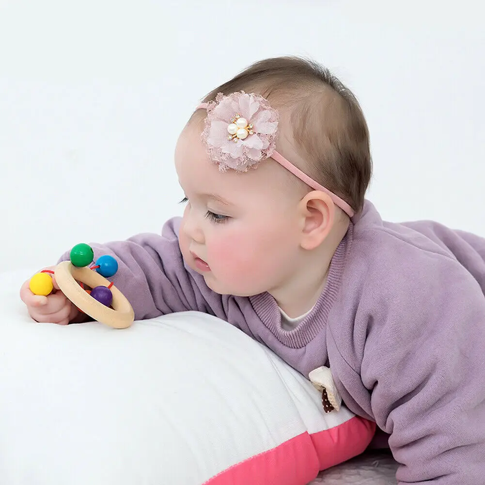 

Baby Girl Headband Ribbon Infant Toddler Elastic Hairband Children Hair Wear For Kids Head Band Flower Floral Headwear