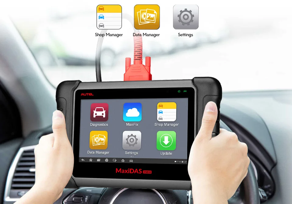 Autel MAXIDAS DS808 OBD2 сканер OBDII OBD 2 Авто диагностический сканер инструмент TPMS программируемый ключ программист Maxisys MS906