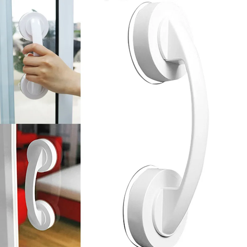 Vacuum Suction Door Handle Bathroom Handrail Kitchen Glass Doors Shower Safety Grab Bar Furniture Pull Knob Dropshipping | Обустройство