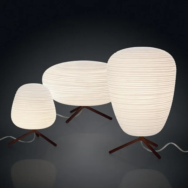 Стиль Пост Модерн Foscarini ритуалов белый Стекло Led E27 Настольный светильник для