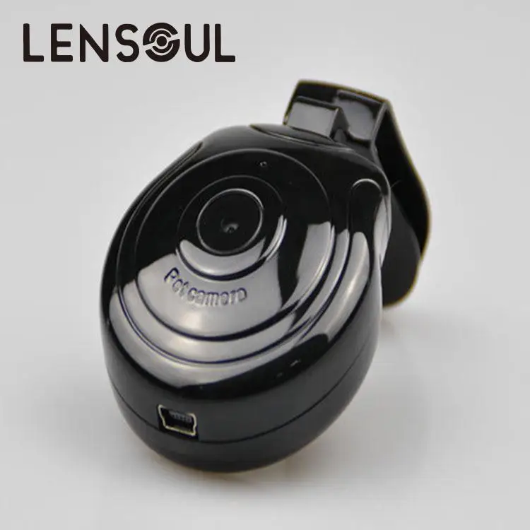 Lensoul Собака Щенок Кошка Цифровой 480P камера безопасности видео рекордер монитор DVR Черный с ошейником для домашних животных