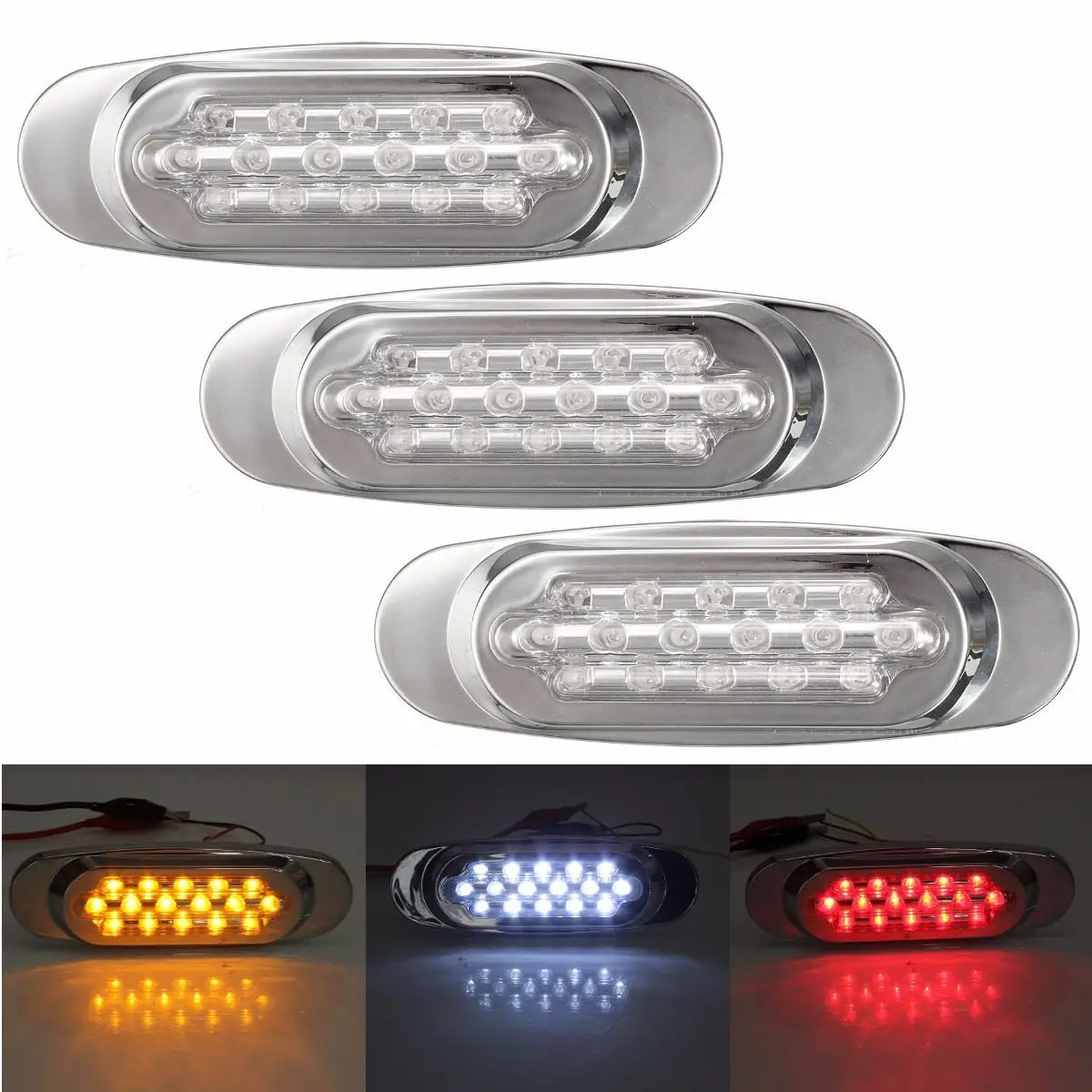 Светодиодные Габаритные фонари для грузовиков боковые габаритные 12 В Внешний