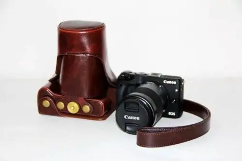 Чехол для камеры из искусственной кожи Canon EOS M3 + объектив 18-55 мм | Электроника