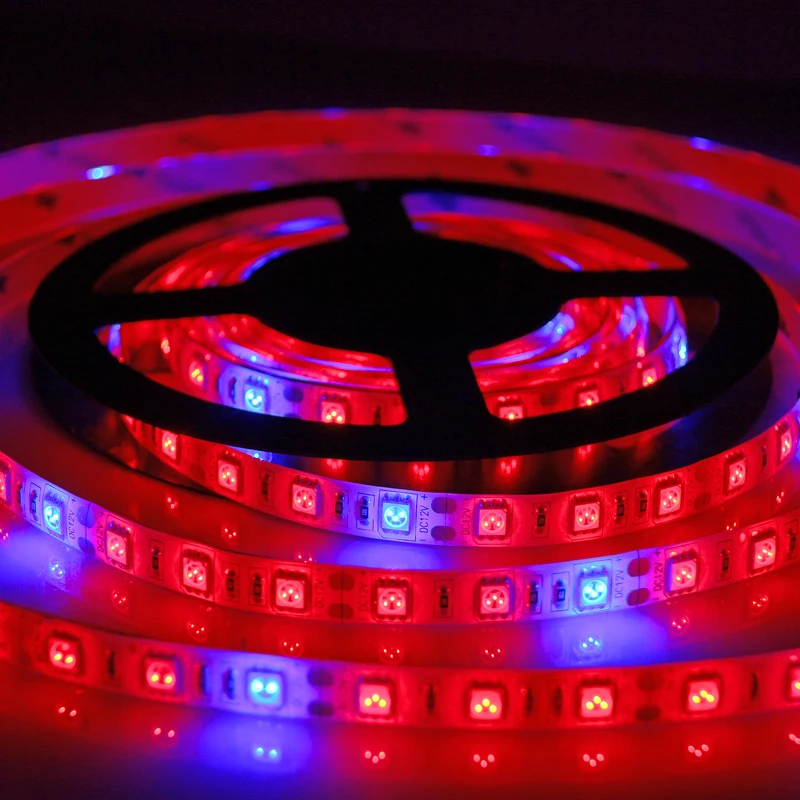 Светодиодная лампа для выращивания растений 12 в пост. Тока 5050 гибкая лента 5:1 5