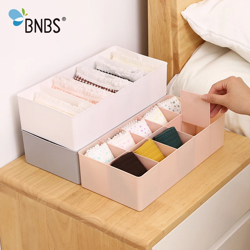 

BNBS, коробка для хранения нижнего белья, шкафчик-органайзер для галстуков, носков, шорт, бюстгальтеров, шкафчик с разделением, несколько отсе...