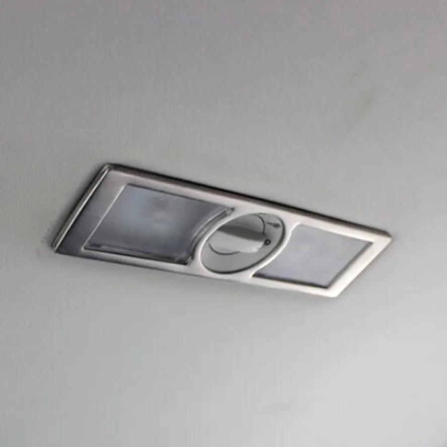 

1pc Interior Rear Reading Light Lamp Cover Frame Trim Decoration Fit For VW Tiguan 2010-2015 ABS Plastic Car Styling Accessories