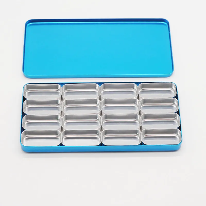 1Set 16Holes Blue 3 цвета 1 шт. стоматология лабораторная фреза держатель Блок стерилизатор чехол для дезинфекции Эндо коробка стойка - Цвет: 1Set 16Holes Blue
