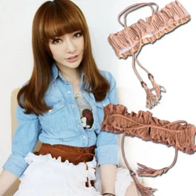 

Женский эластичный корсет с бахромой и кисточками, пояс с широкой талией