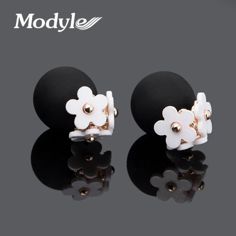 Mostyle новые модные женские роскошные брендовые серьги, индивидуальные Двойные серьги-гвоздики в виде цветка для женщин