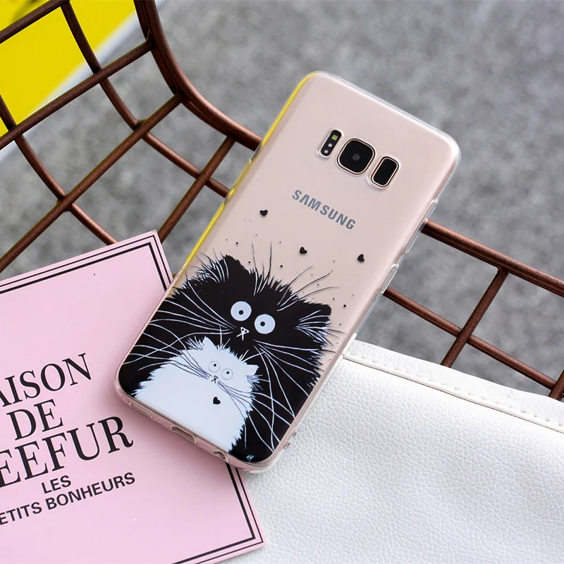 THREE-DIAO мягкий TPU чехол для Samsung Galaxy A5 A3 J5 2015 2016 2017 S9 S8 S7 S6 Edge J2 Prime | Мобильные телефоны