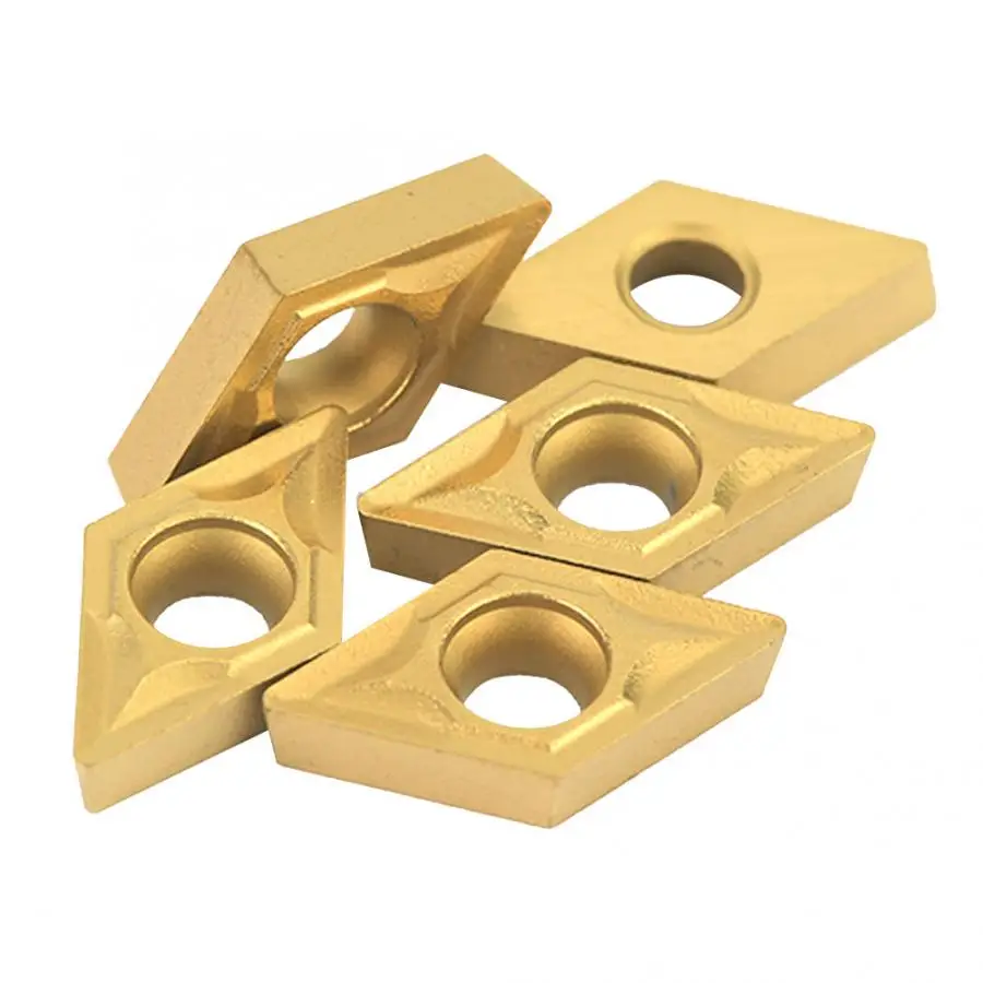 10 шт. твердосплавное вставное лезвие DCMT070204 US735 DCMT21.51 CNC Карбид с покрытием