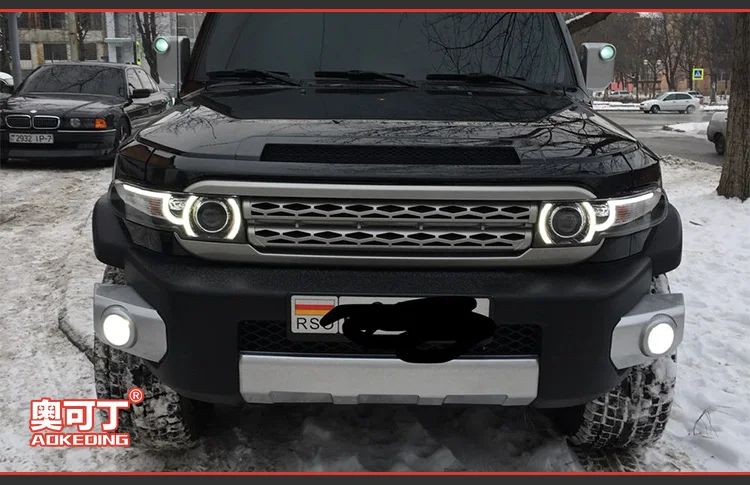 Автомобильный Стайлинг для FJ Cruiser фары 2004- светодиодный фонарь светодиодный DRL динамический сигнал Hella 5 Bi-Xenon объектив проектора Hid D2H