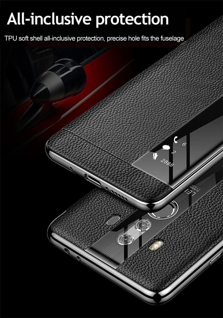 Роскошный чехол из натуральной кожи для huawei mate 10 pro чехол mate 10 кожаный флип-чехол для huawei mate 10 Pro mate 9 Защитная крышка