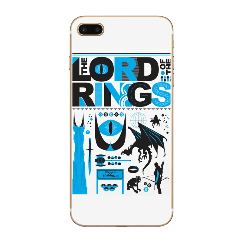 H303 The Lord Of Rings Hobbit Transparent Hard Thin Case Cover For Apple iPhone XR XS Max 4 4S 5 5S SE 5C 6 6S 7 8 X Plus |