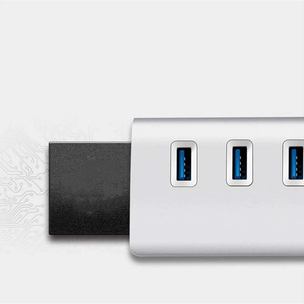 Высокая скорость 5 Гбит/с 7 портов алюминиевый USB 3 0 концентратор для ПК ноутбука Mac
