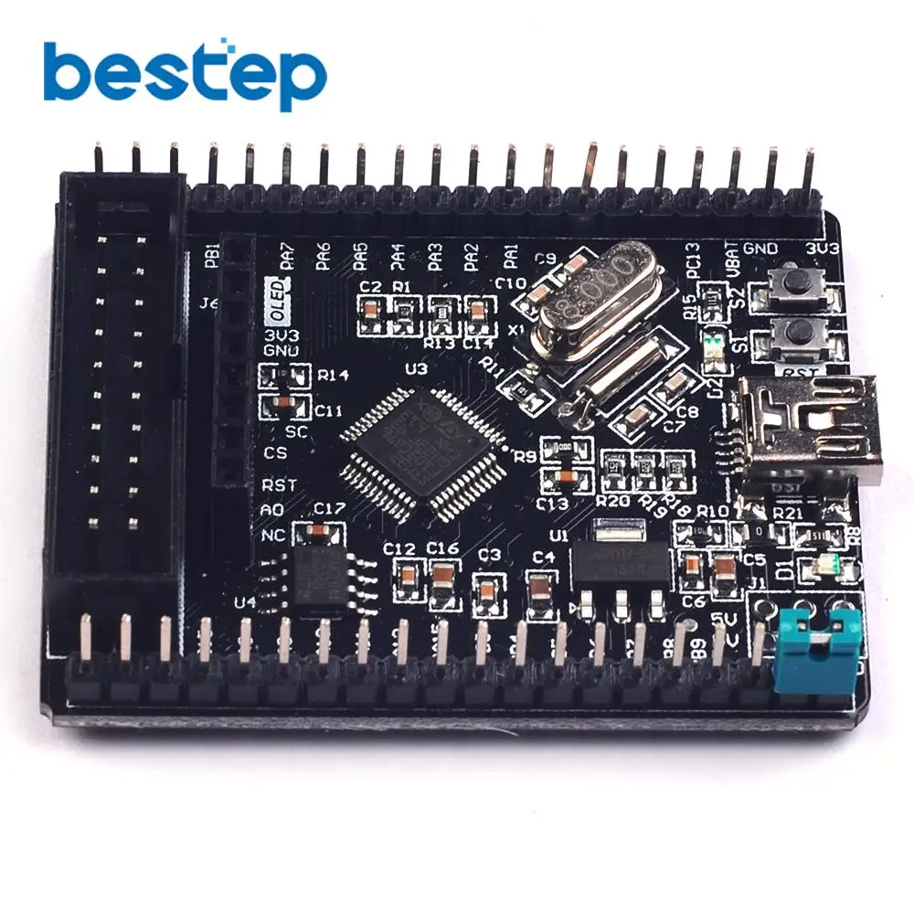 Системная плата STM32F103C8T6 STM32f103 STM32f1 STM32 обучающая оценочный комплект макетная |