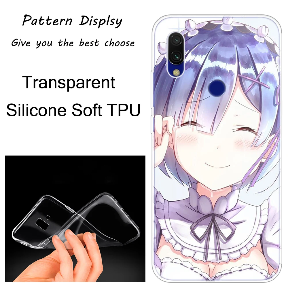 010 Аниме ReZERO Ram Rem Популярный силиконовый чехол для Xiaomi Redmi K20 7 7A 5 5Plus 6 6A S2 Note 8 7 6 5 Pro Модный чехол - Цвет: 010