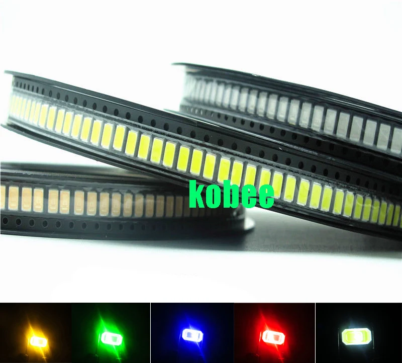 100 шт. мощный 0 5 Вт 1/2 SMD 5630/5730 красный зеленый синий желтый УФ светодиод|smd chip|uv ledchip