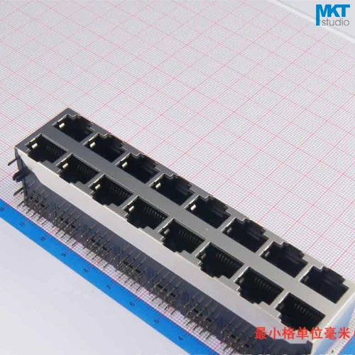 2 шт образец 2x8 Порты 59 серии стека Со шнуровкой Женская RJ45 сети Ethernet LAN гнездо