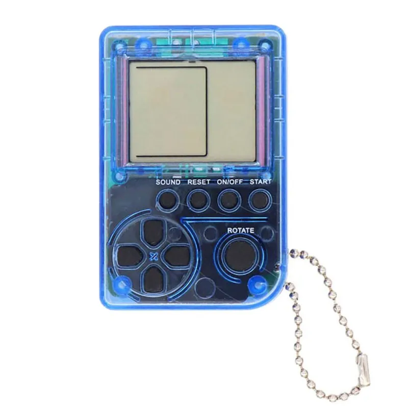 Mini Classic Game Machine Children's Handheld Retro Nostalgic Console With Keychain Tetris Video | Электроника