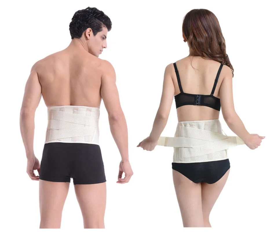 

ALL FIT IN Lumbar Support Brace Hot Sale Fashion Breathable Mesh Four Steels Plate Protection Back Waist Support Belt