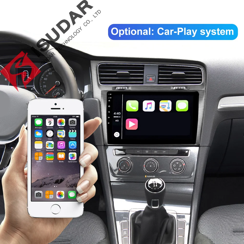 Isudar 1 Din Automotivo радио Android 9 для VW/Volkswagen/Golf 7 gps автомобильный мультимедийный плеер Восьмиядерный ОЗУ 4 Гб ПЗУ 64 Гб DVR FM DSP