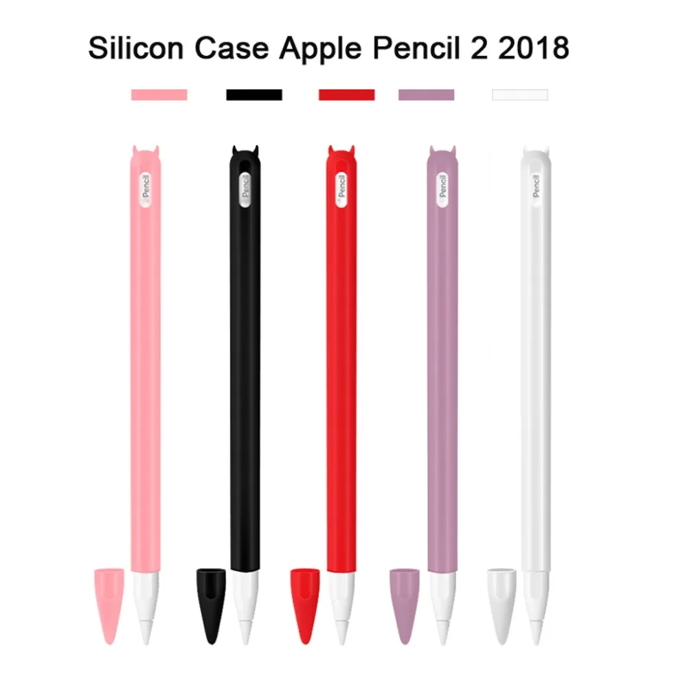 Портативный мягкий силиконовый чехол Защитный для Apple ipad Pro Pencil 2 й ударопрочный и