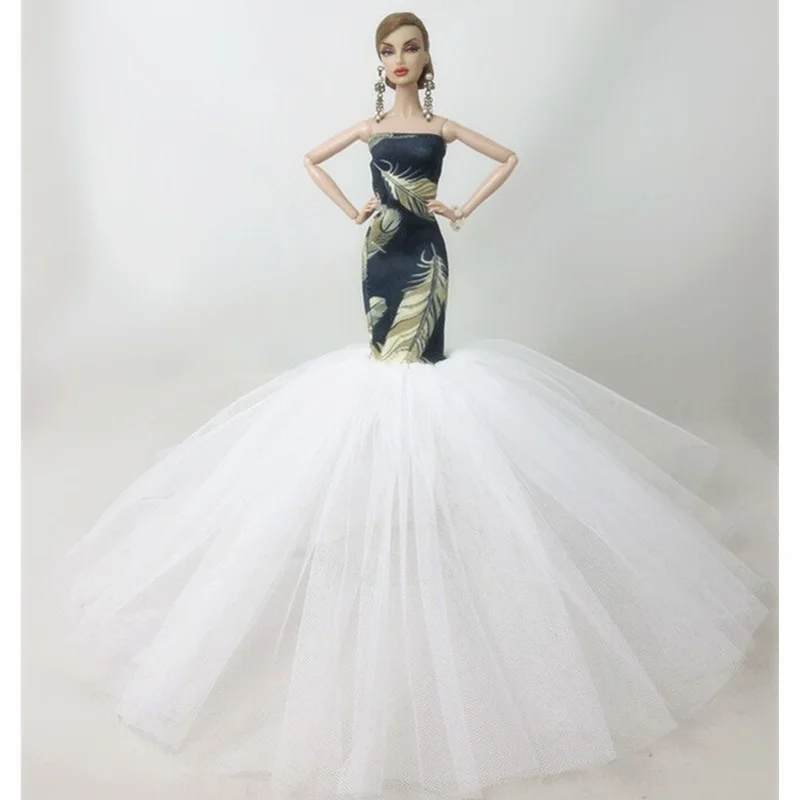 Балетное платье для куклы Барби 1/6 Свадебные pullip аксессуары одежда принцессы