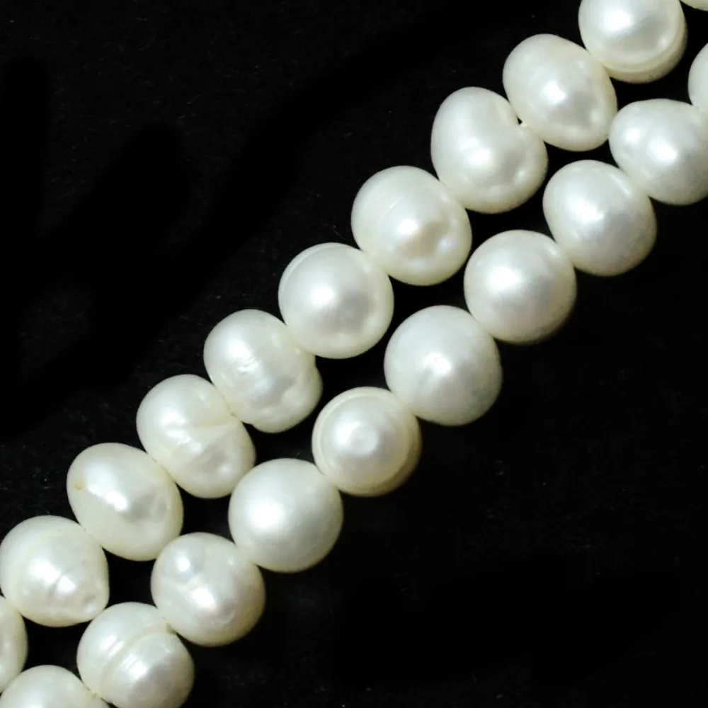 Круглые бусины с натуральным пресноводным белым жемчугом свободные жемчужные 35 5