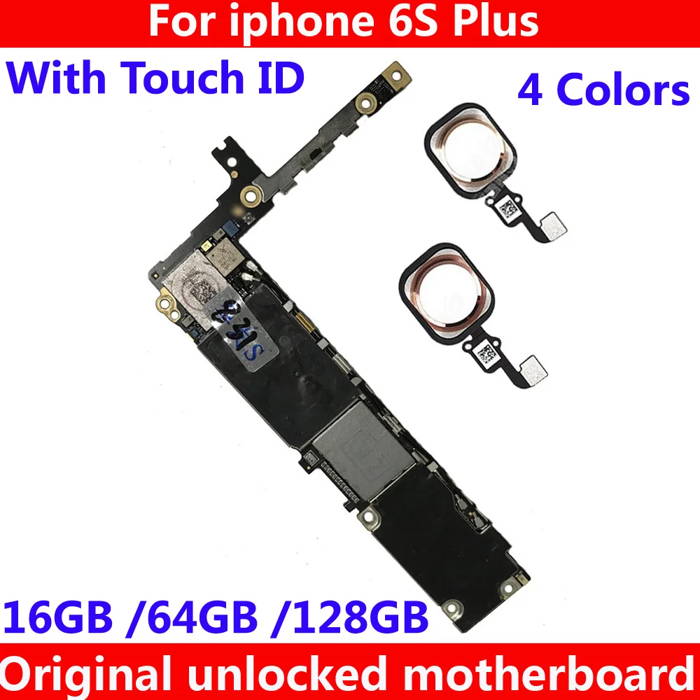 Оригинальная материнская плата для iphone 6S Plus 6SP с/без touch ID 16 Гб 64 128 ГБ полностью