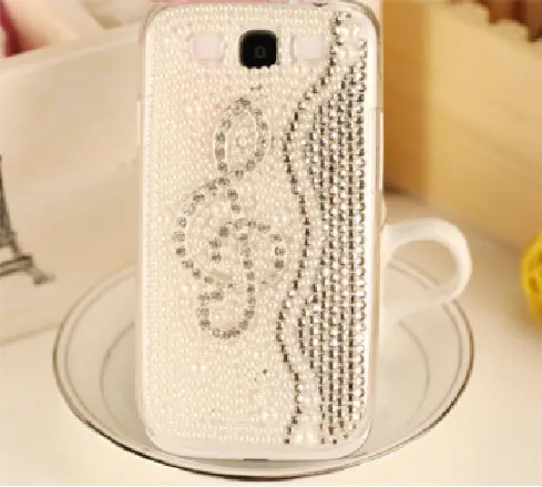 Free Shipping!Customize Pearls/Rhinestone PC Case for Samsung Note2/3/4 Edge N9150 Fashion Cover Galaxy n7100 n9000 n9100|cover sofa|cover samsung