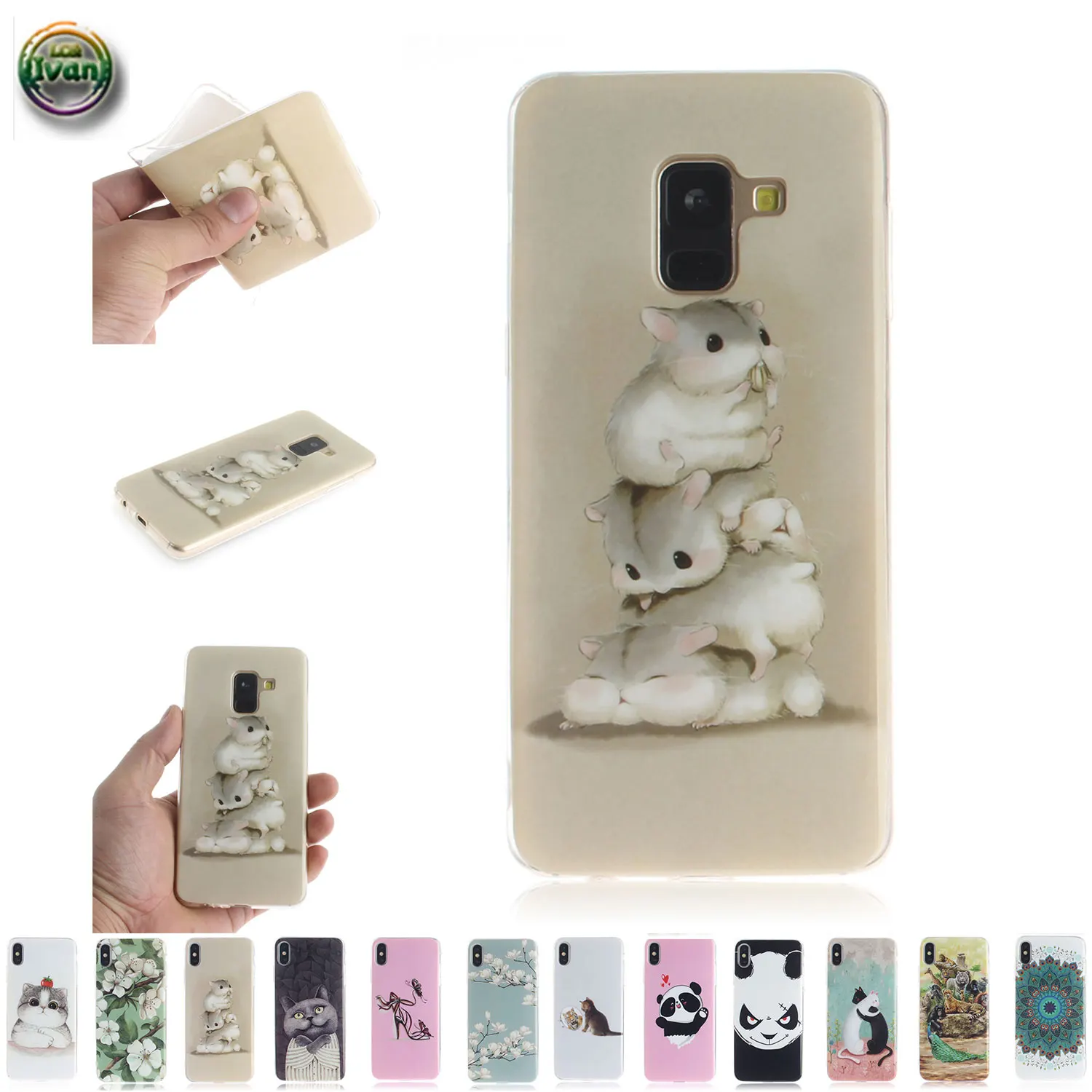 Чехол для Samsung Galaxy A8 2018 SM-A530F SM-A530F/DS Phone Cover 8A SM A530F A530F/DS Silicon Damping Coque