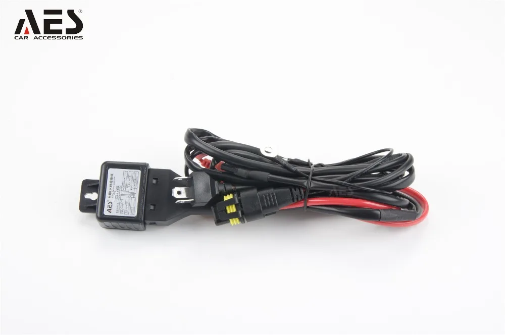 

AES 12V 35W H4 HID Relay Cable Hi/Lo Bi-Xenon Control Switch Wiring Harness For Car Headlight Bulbs H4 Waterproof Harness