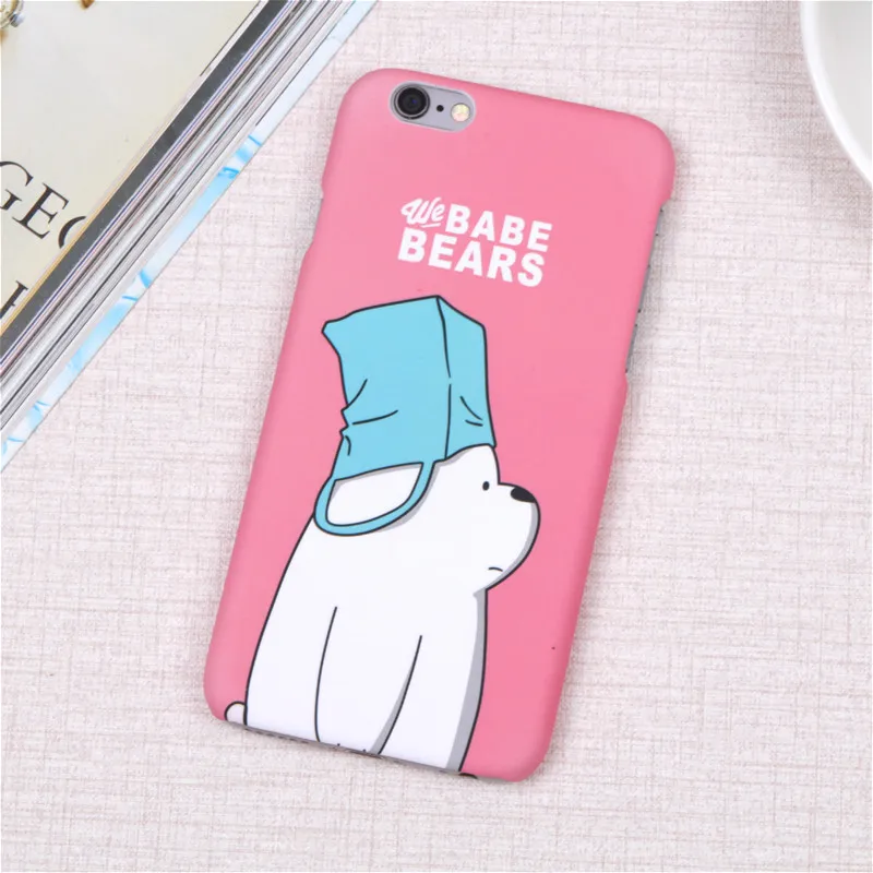 Горячие милый мультфильм жесткий матового пластика Coque крышка для iPhone 6 6S плюс