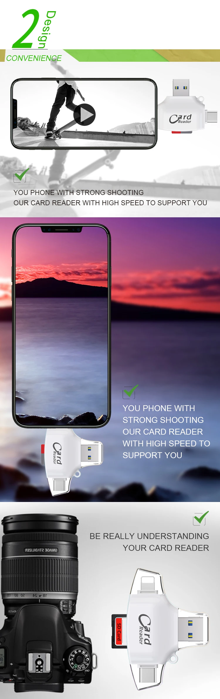 Ingelon кардридер адаптер карты Micro SD карты памяти MMC для iPhone 8 7 PLUS 5 5S 6S 6/samsung/LG Android OTG телефоны