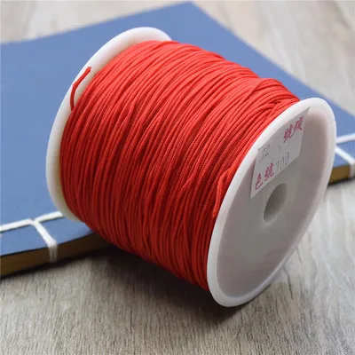 Нейлоновый шнур 10 м 0 8 китайский с узлом макраме плетеный DIY кисточки вышивка