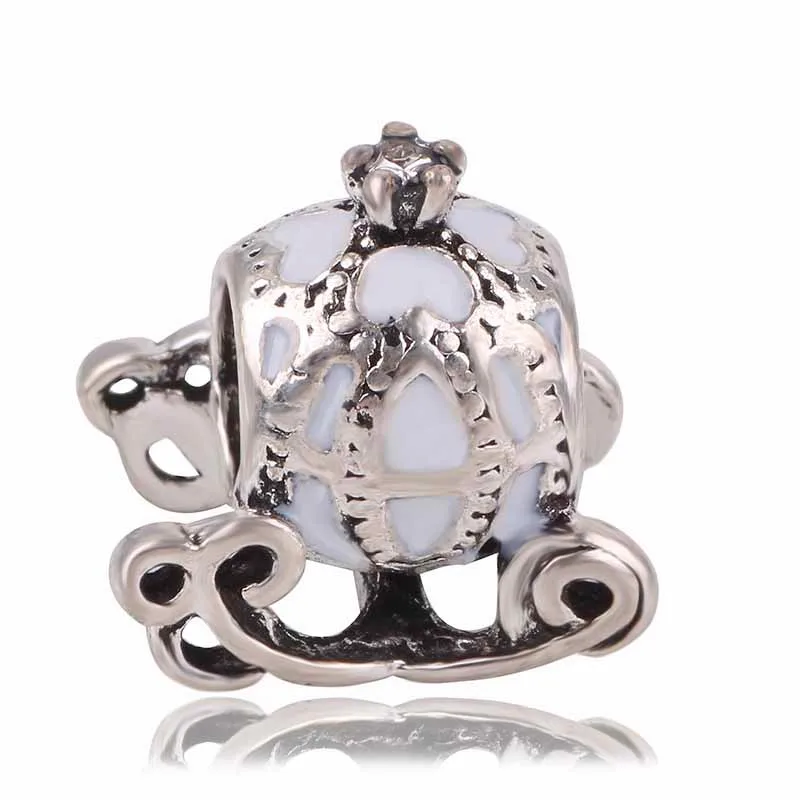 Ranqin Новая серия подвесок из белых бусин DIY подходит для браслета Pandora женские ювелирные изделия Европейская мода тренд Шарм