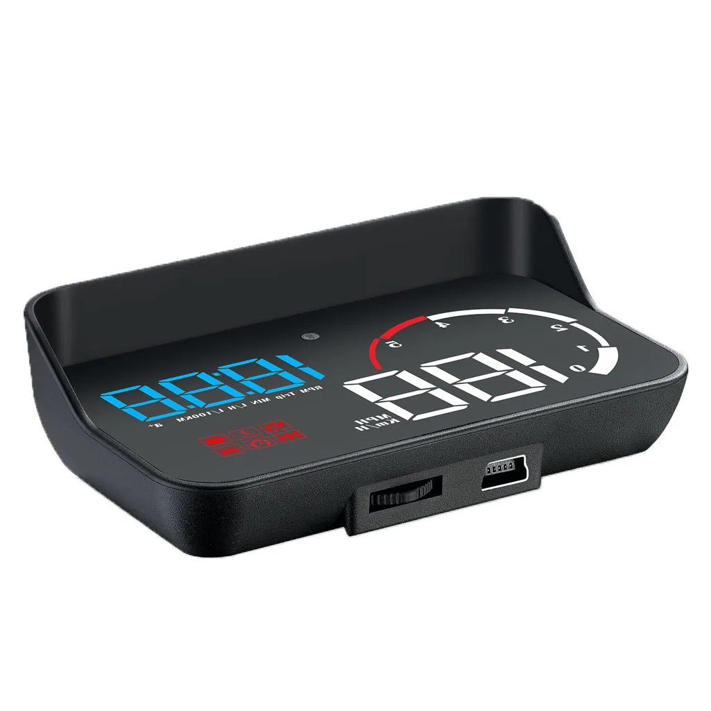 Автомобильный HUD Дисплей 5 дюйма A8 дисплей 4 D2000 OBD2 светодиодный сканер лобового