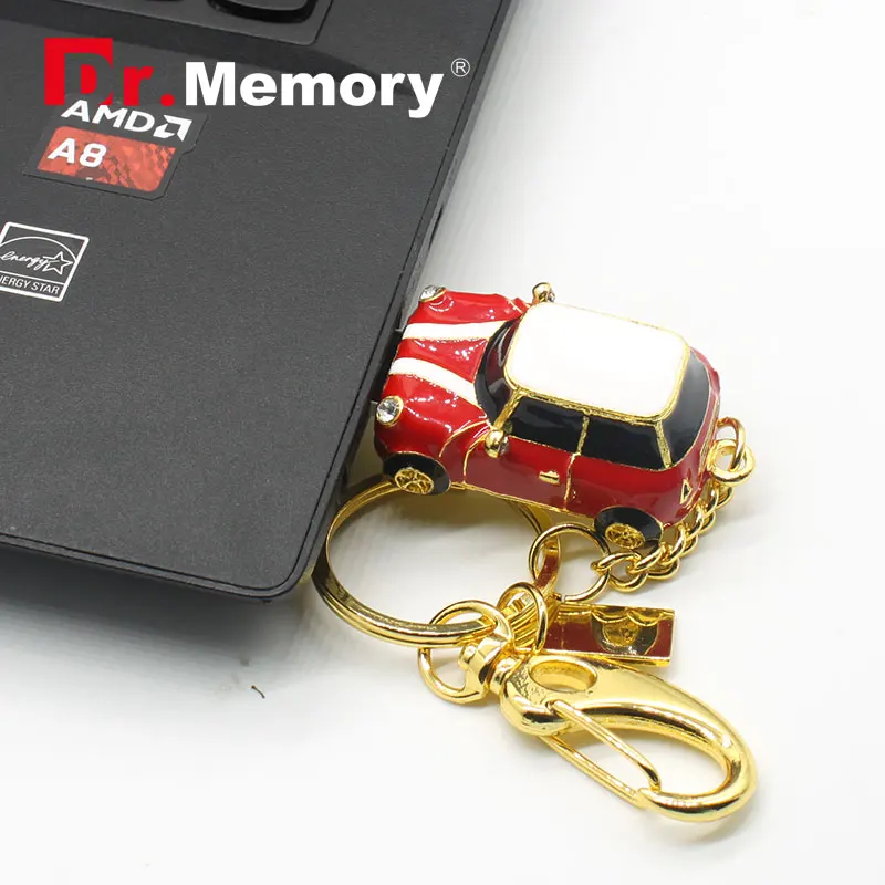 

Pen drive Minion USB Flash Drive on sale usb flash mini small red car 4GB 8GB 16GB 32GB usb2.0 key chain usb stick cooper
