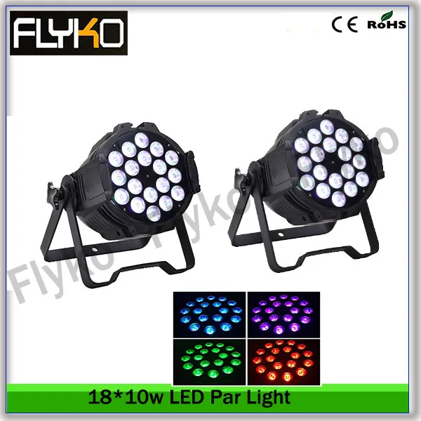 

FREE SHIPPING Flykostage 2PC XLOTS DMX stage light stage light effect 18pc 10w led RGB4IN1 par light