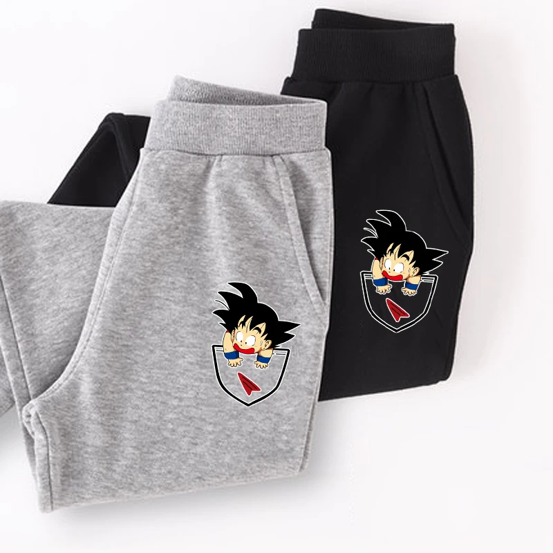 Забавные спортивные брюки с карманами Goku для мальчиков принтом Жемчуг дракона