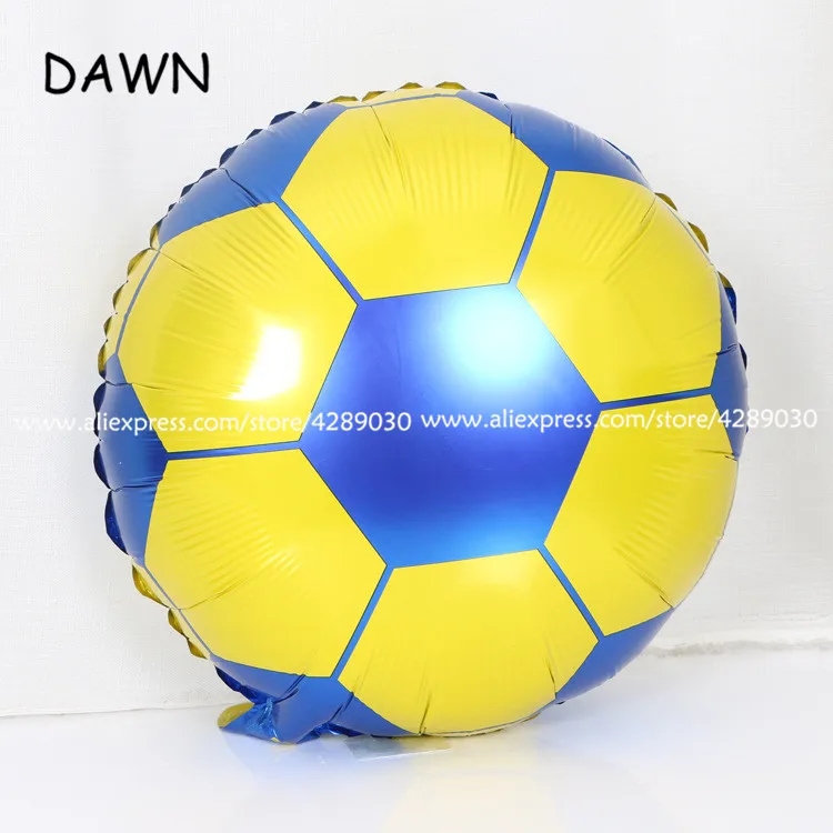 

1pcs/lot 18inch Round Sport Ball Shape Foil Balloons Multicolor Football Air Balloons Kids Birthday Party Gifts balloon