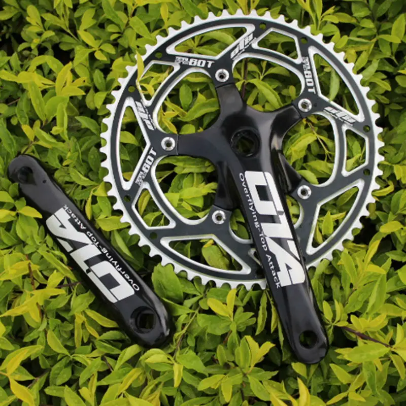 7075 alloy single speed teeth Chain set 60T big Road Bicycle crankset 60 gear Track Fixie Fixed bike chainset for Folding | Спорт и